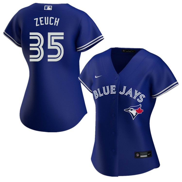 Nike Women #35 T.J. Zeuch Toronto Blue Jays Baseball Jerseys Sale-Blue